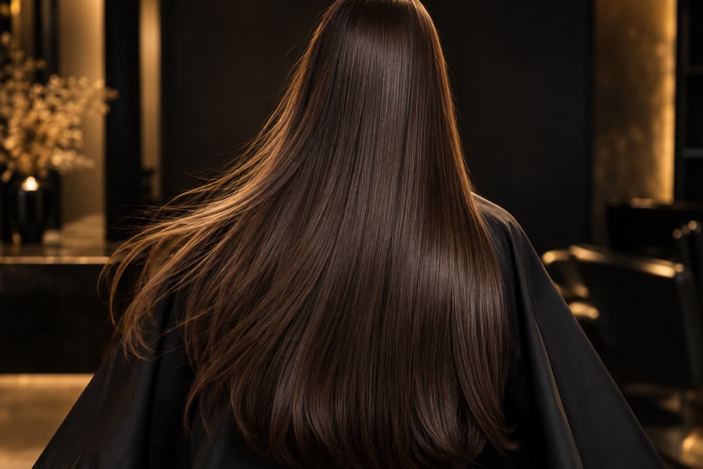 Illustrative cover image: long straight hair photographed from a different angle (generated for this page)